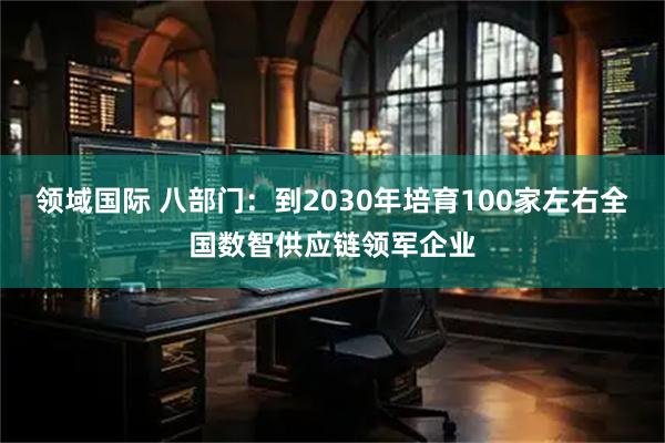 领域国际 八部门：到2030年培育100家左右全国数智供应链领军企业